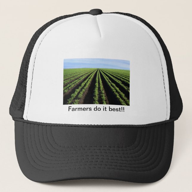Gorra De Camionero Los granjeros lo hacen mejor, (Anverso)