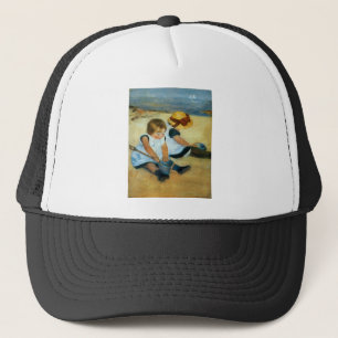 Gorra De Camionero Los hijos de Mary Cassatt en la playa (1884)
