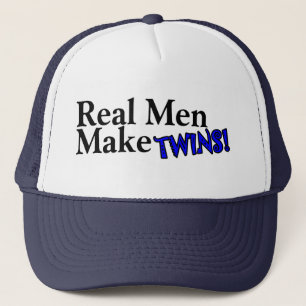 Gorra De Camionero Los hombres reales hacen a gemelos (b)