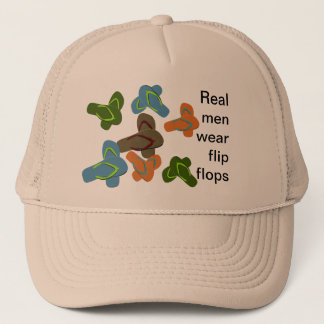 Gorra De Camionero Los Hombres Reales Usan Flip Flops