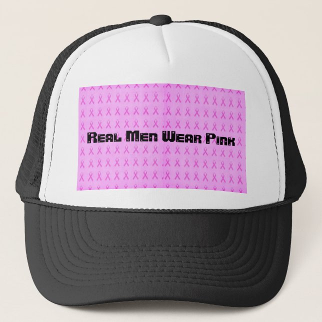 Gorra De Camionero Los Hombres Reales Usan Rosa (Anverso)