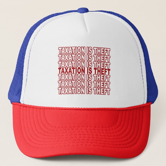 Gorra De Camionero Los impuestos son hurto (Anverso)