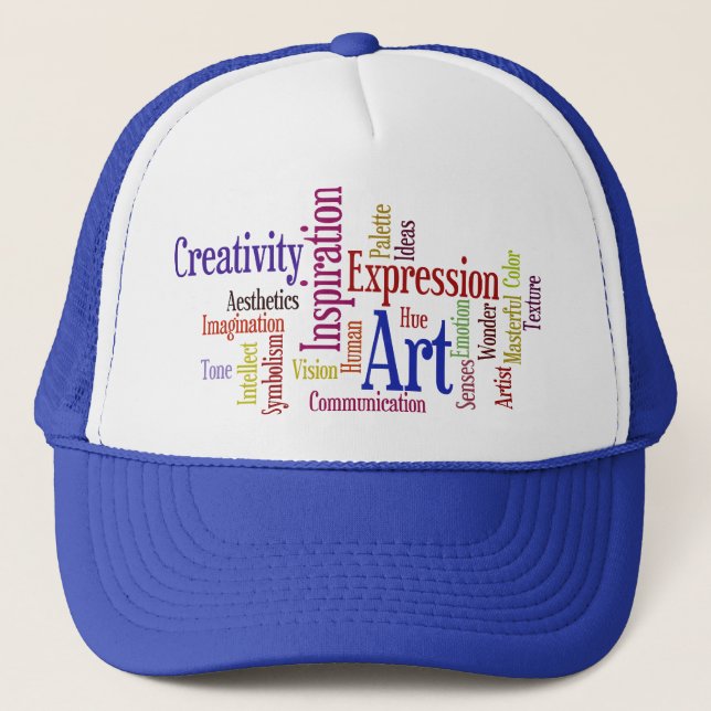 Gorra De Camionero Los ingredientes del arte - para el artista, (Anverso)