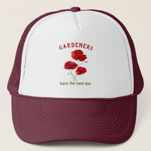 Gorra De Camionero Los jardineros tienen la mejor flor de adormidera 