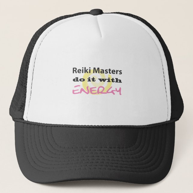 Gorra De Camionero Los Maestros de Reiki lo hacen con energía (Anverso)