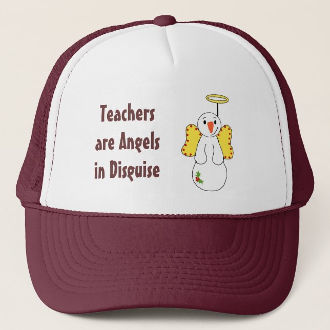Gorra De Camionero Los maestros son ángeles disfrazados (Anverso)