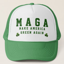 Gorra De Camionero Los MAGA de St Patrick hacen el verde de América