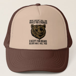 Gorra De Camionero Los osos te matarán - Novedad divertida