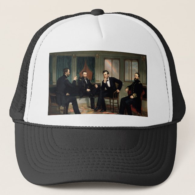 Gorra De Camionero Los pacificadores con Abraham Lincoln (Anverso)