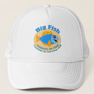 Gorra De Camionero Los peces grandes creen en Dios