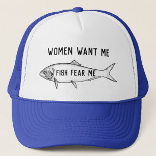 Gorra De Camionero Los peces me temen pescar