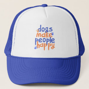 Gorra De Camionero Los perros hacen felices a las personas