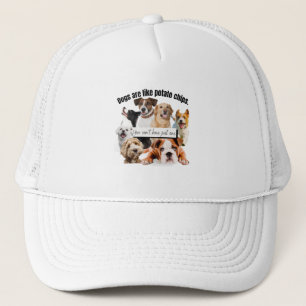 Gorra De Camionero los perros son como papas fritas, no puedes tener