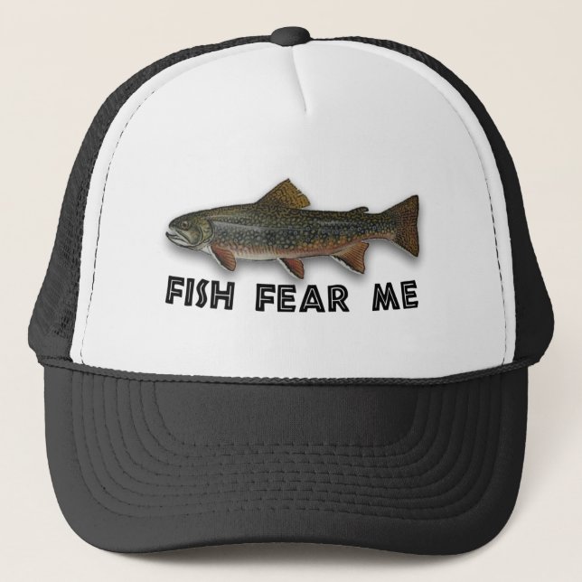 Gorra De Camionero Los pescados me temen los deportes divertidos de (Anverso)