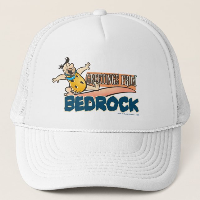 Gorra De Camionero Los Picapiedra | Fred - Saludos desde Bedrock (Anverso)