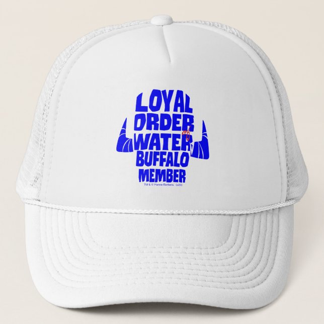 Gorra De Camionero Los Picapiedra | Miembro del Búfalo de Agua de Ord (Anverso)