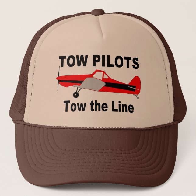 Gorra De Camionero Los pilotos de la remolque remolcan la línea (Anverso)