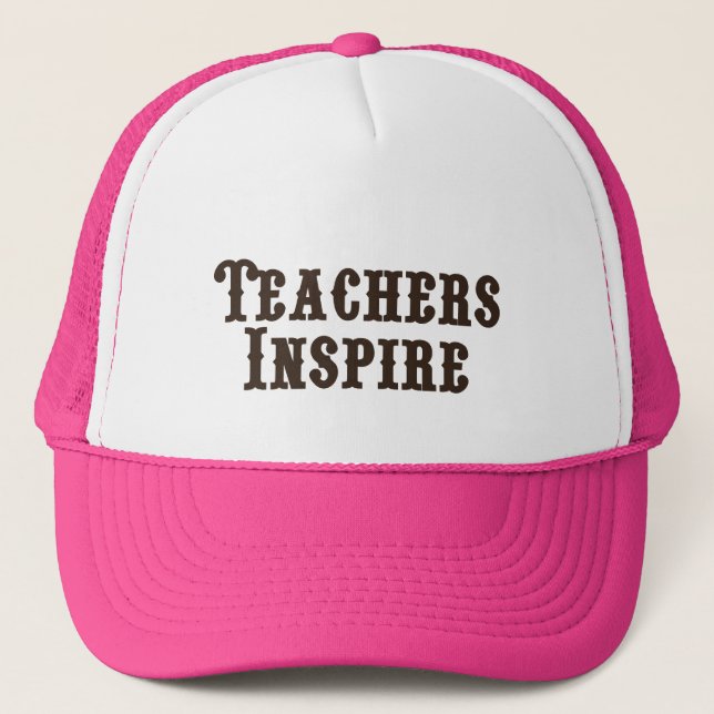 Gorra De Camionero Los profesores inspiran (Anverso)