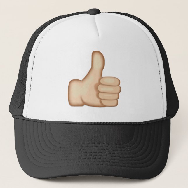 Gorra De Camionero Los pulgares para arriba firman emoji (Anverso)
