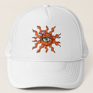 Gorra De Camionero Los rayas de champiñones que dan el sol