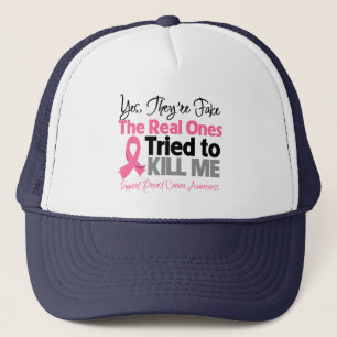 Gorra De Camionero Los reales intentaron matarme - cáncer de pecho