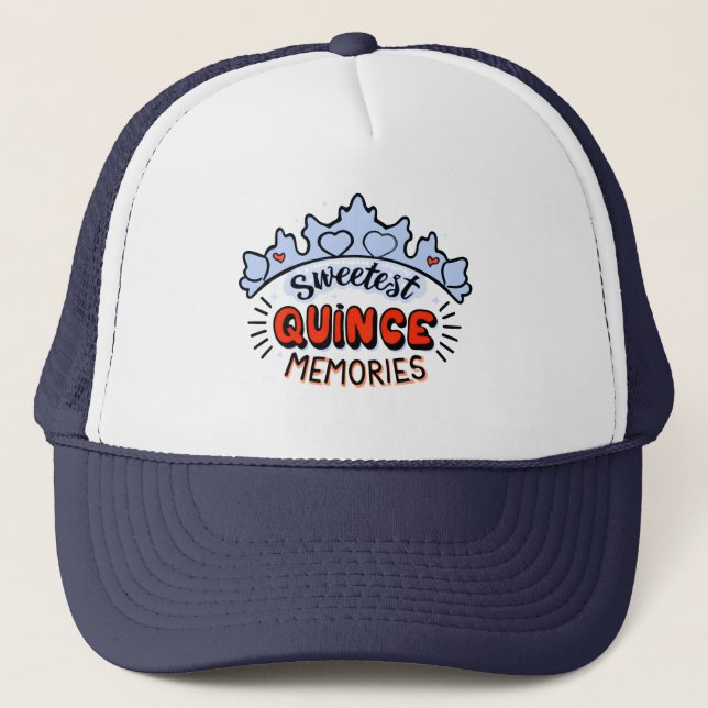 Gorra De Camionero Los Recuerdos más dulces de Quinceañera (Anverso)