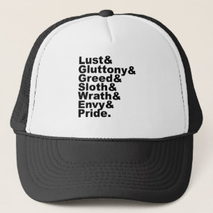 Gorra De Camionero Los Siete Pecados Capitales Hechos Populares Por L