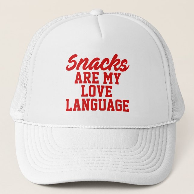 Gorra De Camionero Los Snacks Son Mi Lenguaje del Amor   (Anverso)