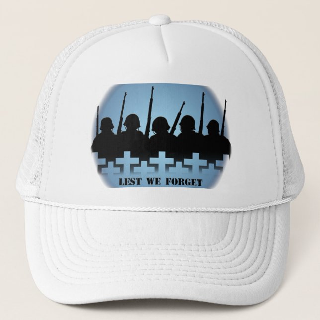 Gorra De Camionero Los soldados rindieron tributo a los capitanes por (Anverso)