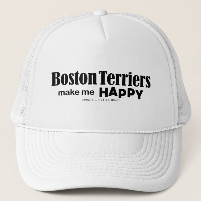 Gorra De Camionero Los Territorios De Boston Me Hacen Feliz (Anverso)