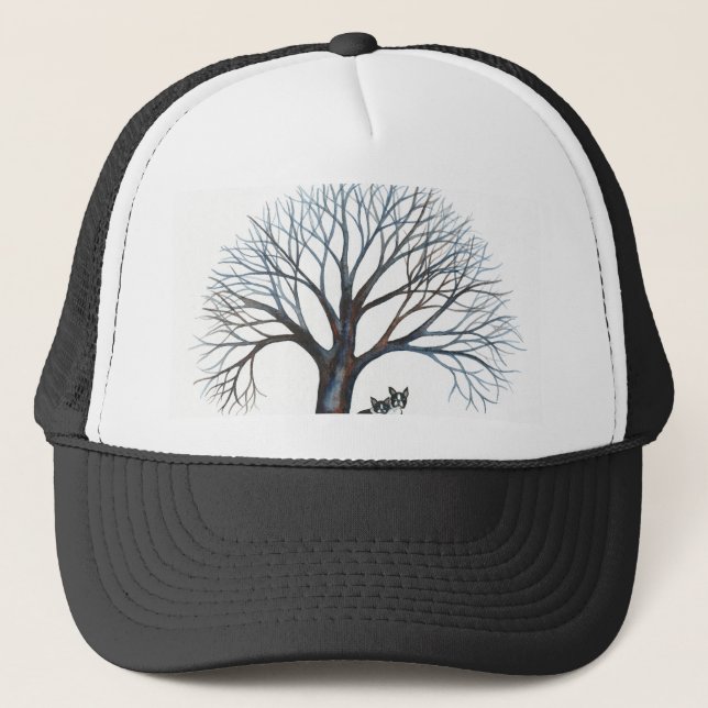 Gorra De Camionero los territorios de boston y el árbol (Anverso)