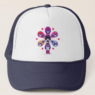 Gorra De Camionero ¡Los titanes adolescentes van! Emoticlones del