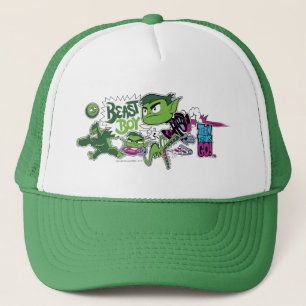 Gorra De Camionero ¡Los titanes adolescentes van! muchacho