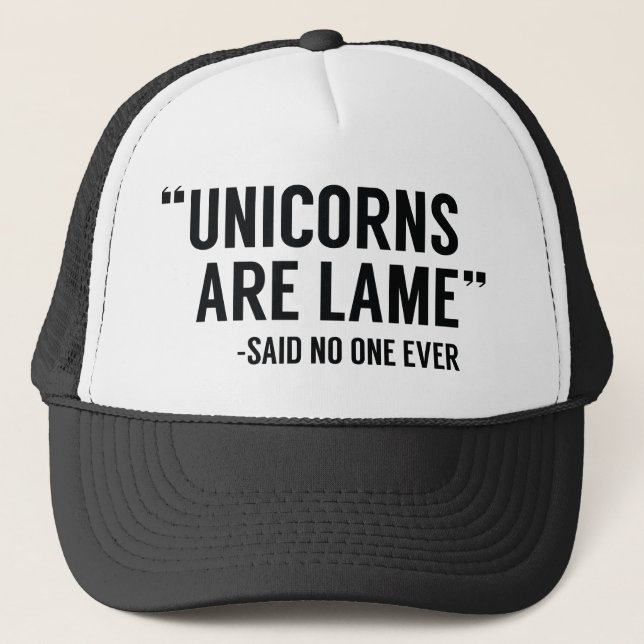 Gorra De Camionero Los Unicornios Son Inocentes (Anverso)