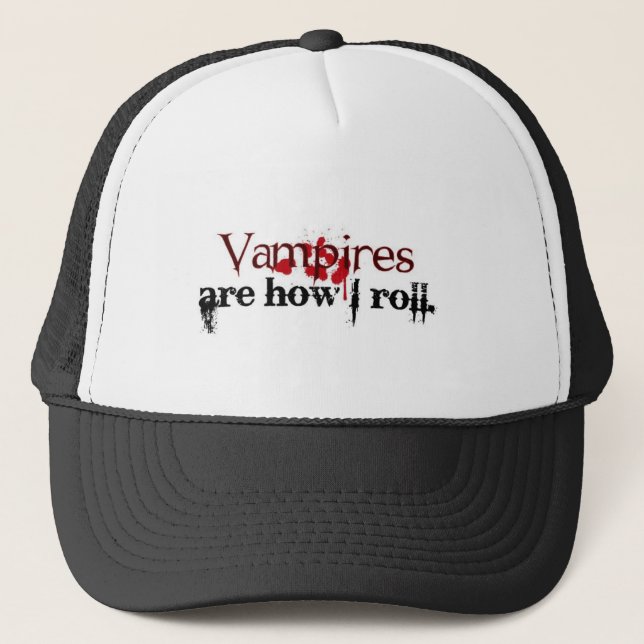 Gorra De Camionero Los vampiros son cómo ruedo (Anverso)