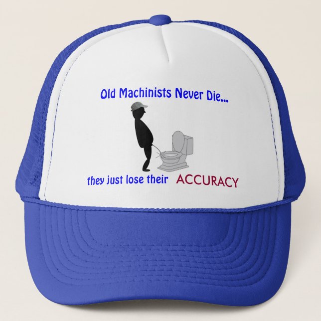 Gorra De Camionero Los viejos maquinistas jubilados nunca mueren - (Anverso)