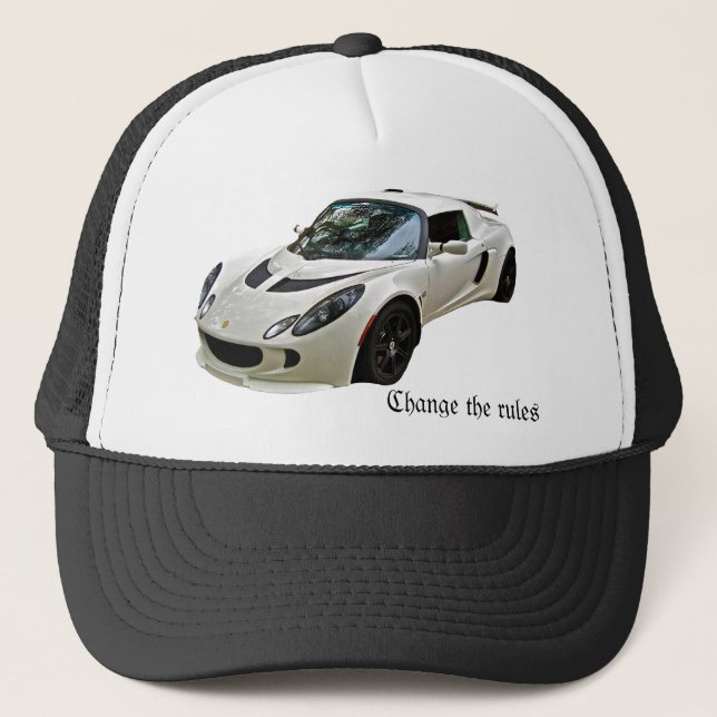 Gorra De Camionero Lotus Exige - cambie las reglas (Anverso)