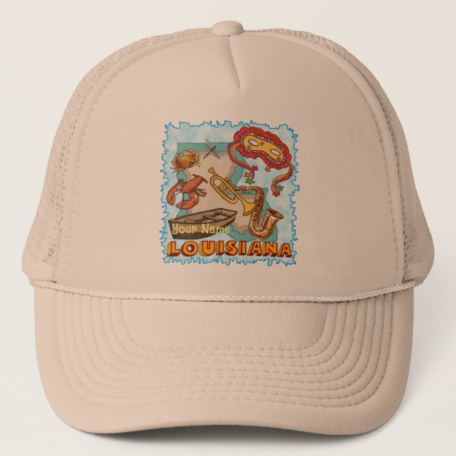 Gorra De Camionero Louisiana (Anverso)