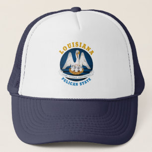 GORRA DE CAMIONERO LOUISIANA PELICANA CAMIÓN DE BANDERA ESTATAL