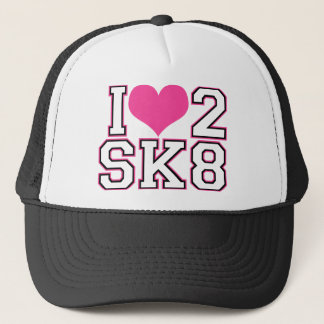 Gorra De Camionero Love2SK8 - Negro y rosa
