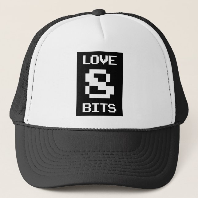Gorra De Camionero Love 8 Bits (Anverso)