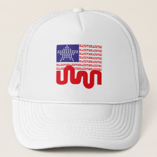 GORRA DE CAMIONERO LOVE EXPERIMENTAL USA FLAG STARS BY MASANSER