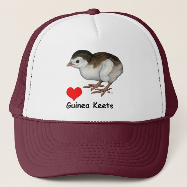 Gorra De Camionero Love Guinea Keets (Anverso)