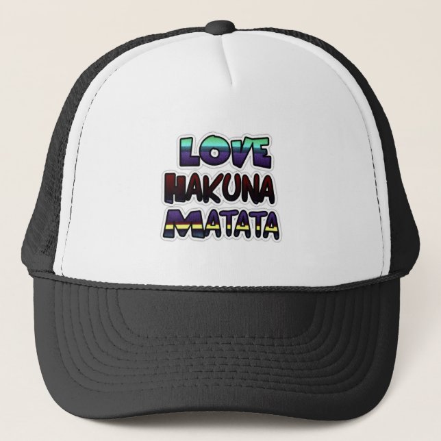 Gorra De Camionero Love Hakuna Matata Gifts (Anverso)