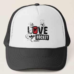 Gorra De Camionero Love Hockey Swirl