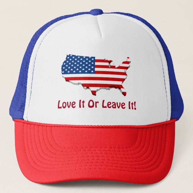 Gorra De Camionero Love It America Trucker Hat (Anverso)