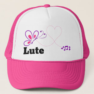 Gorra De Camionero Love Lute Pink Purple Butterfly Heart