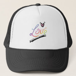 Gorra De Camionero Love Multi-Couleurs casquette trucker