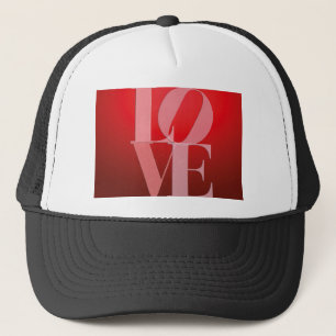 Gorra De Camionero Love Romance Red Pink