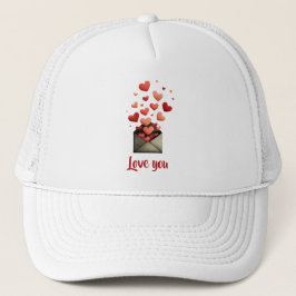 Gorra De Camionero Love You Valentine Envelope Design